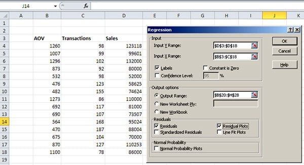 How To Add Regression Tool In Excel