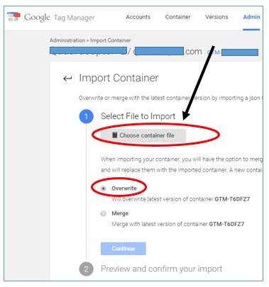 choose container file