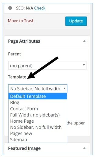 page attributes