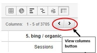 view columns button