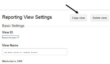 copy view button