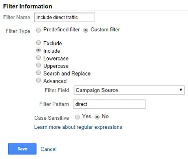 include direct traffic