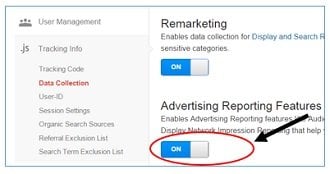 advertising reporting features data