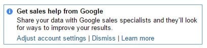 get sales help from Google