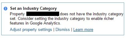 set industry category