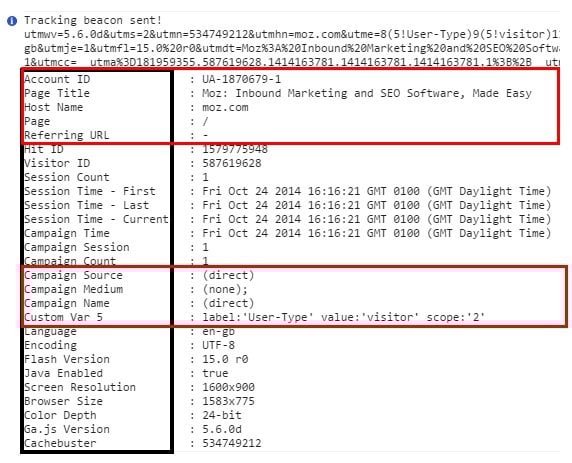 google analytics tracking beacon2