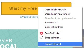 inspect element
