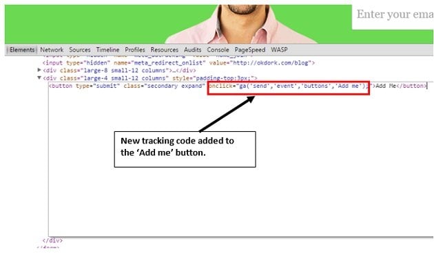 new tracking code added