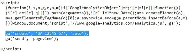 ga tracking code