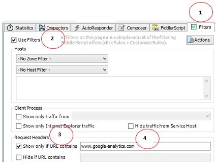 use filters fiddler