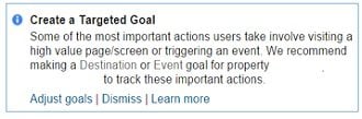create a targeted goal