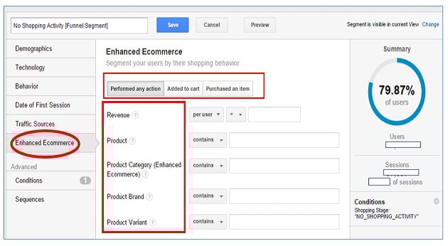 enhanced ecommerce settings