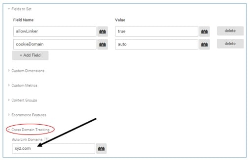 Google Analytics Cross Domain tracking with Google Tag Manager