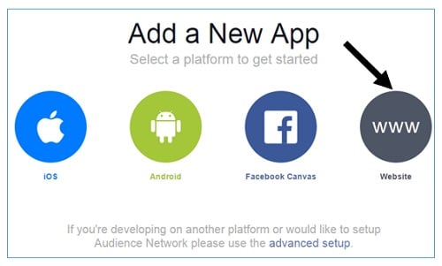 add a new app for website