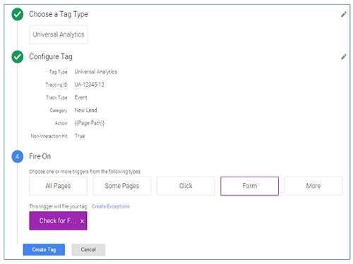 final tag creation