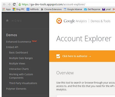ga account explorer