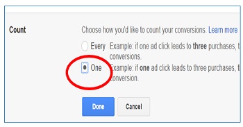 one conversion