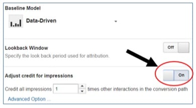 adjust credit for conversions
