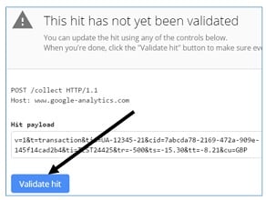 validate hit