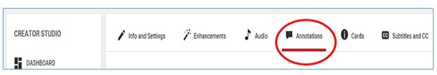annotation tab