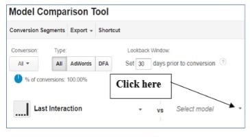 select model drop down menu