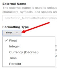 formatting type menu
