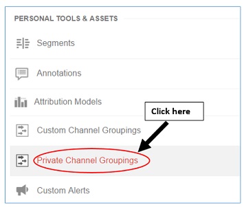 private channel groupings