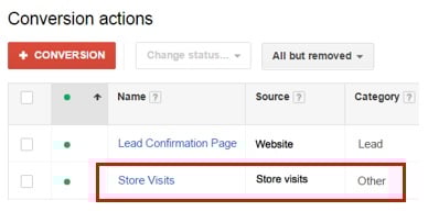 store visit conversion tracking