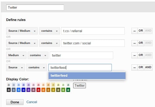 twitter custom channel