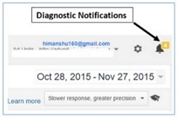google diagnostics notifications