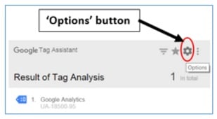 options button