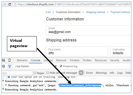 shopify virtual pageview