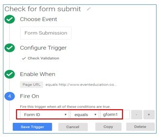 check for form submit