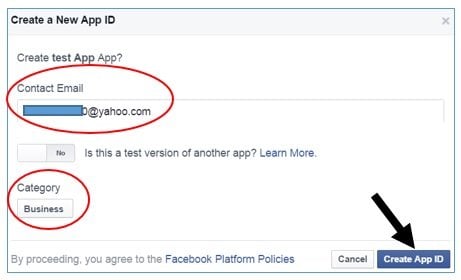 create new app id