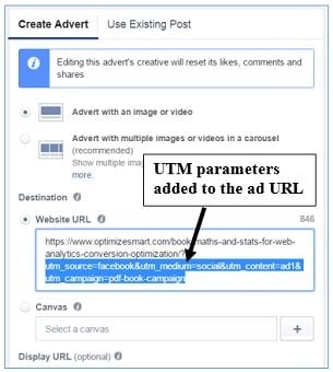 facebook ad utm
