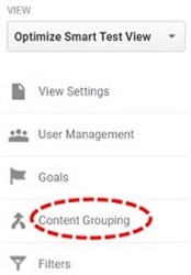 content grouping link 1