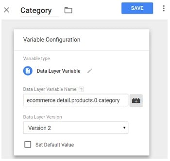 data layer variable