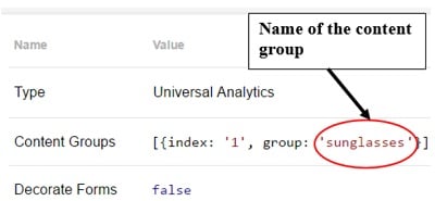 name content group