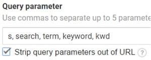 strip query parameter