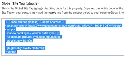 global site tag