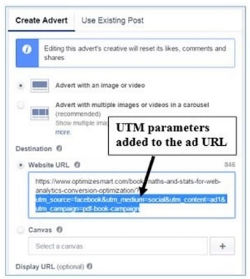 facebook ad utm