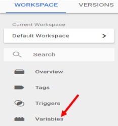 variables tab