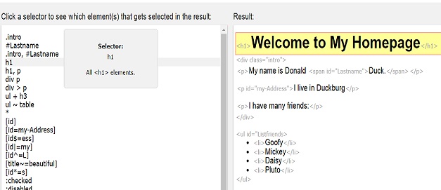 Css:selected Css:selected