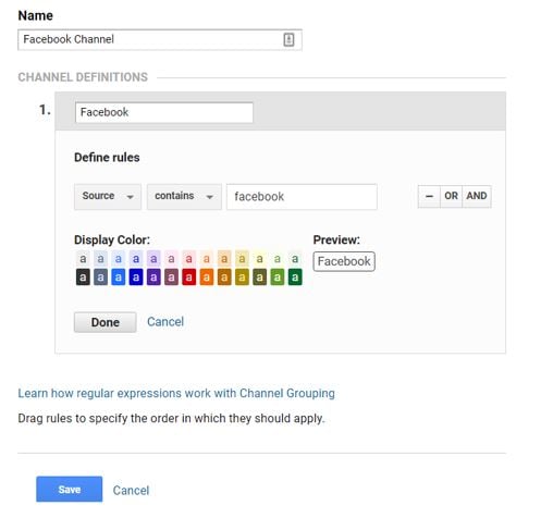 facebook referral traffic grouping