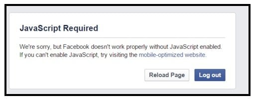 facebook referral traffic javascript required