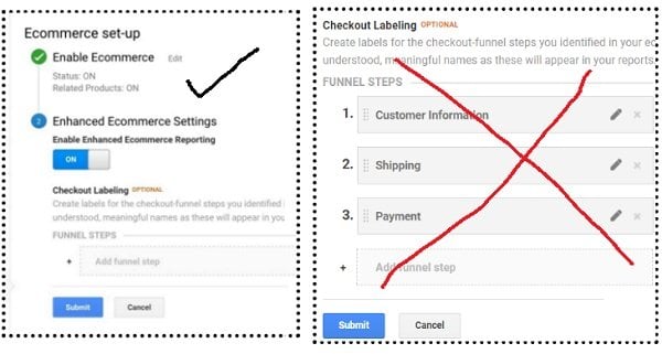 enhanced ecommerce tracking shopify checkout labelling enhanced ecommerce