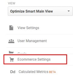 enhanced ecommerce tracking shopify ecommerce settings