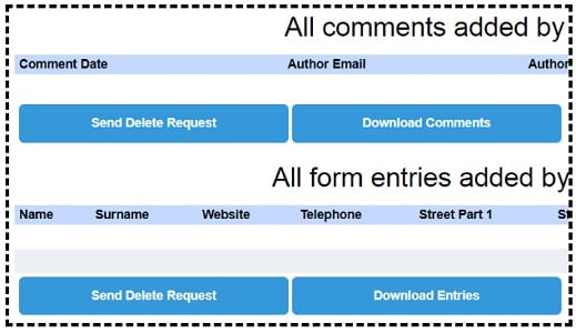 send delete request