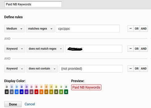 paid non branded keywords