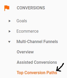 top conversion paths report
